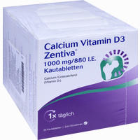 Calcium Vitamin D3 Zentiva 1000mg/880 I.e. Kautabletten 100 Stück