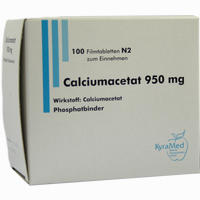 Calciumacetat 950mg Filmtabletten 100 Stück