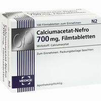 Calciumacetat- Nefro 700mg Filmtabletten 100 Stück