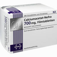 Calciumacetat- Nefro 700mg Filmtabletten 200 Stück