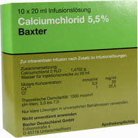 Calciumchloridlösung 5.5% Pfrimmer Ampullen 10 x 20 ml