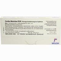 Carbo Betulae D20 Ampullen 8 x 1 ml
