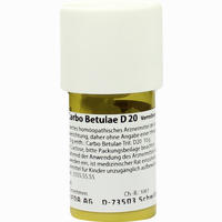 Carbo Betulae D20 Trituration 20 g