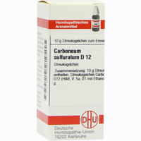 Carboneum Sulfur D12 Globuli 10 g