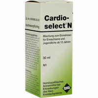 Cardioselect N Mischung Zum Einnehmen Tropfen 30 ml
