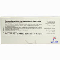Carduus Benedictus D2 Paeonia Officinalis D2 Aa Ampullen 8 x 1 ml
