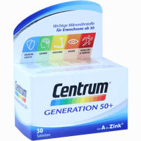 Centrum Generation 50+ A- Zink + Floraglo Lutein Tabletten 30 Stück