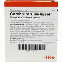 Cereberum Suis- Injeel Ampullen 10 Stück