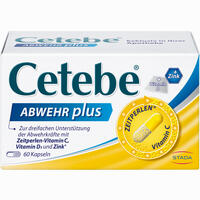 Cetebe Abwehr Plus Kapseln GSK OTC Medicines 60 Stück