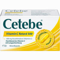 Cetebe Vitamin C Retard 500 Retardkapseln 30 Stück