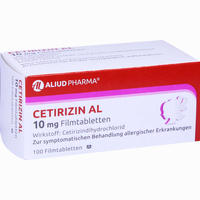 Cetirizin Al 10 Mg Filmtabletten 100 Stück