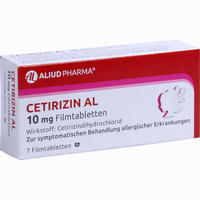 Cetirizin Al 10 Mg Filmtabletten 7 Stück