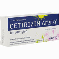 Cetirizin Aristo bei Allergien 10mg Filmtabletten 20 Stück