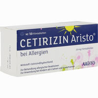 Cetirizin Aristo bei Allergien 10mg Filmtabletten 50 Stück