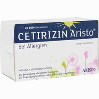 Cetirizin Aristo bei Allergien 10mg Filmtabletten 100 Stück