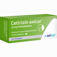 Cetirizin Axicur 10 Mg Filmtabletten AXICORP PHARMA 50 Stück