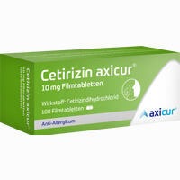 Cetirizin Axicur 10 Mg Filmtabletten AXICORP PHARMA 100 Stück