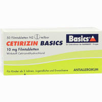 Cetirizin Basics Filmtabletten 50 Stück