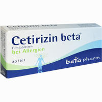 Cetirizin Beta Filmtabletten 20 Stück