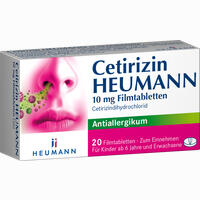Cetirizin Heumann 10 Mg Filmtabletten 20 Stück