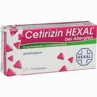 Cetirizin Hexal bei Allergien Filmtabletten 7 Stück