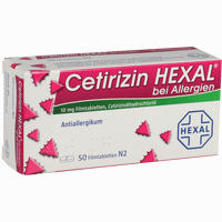 Cetirizin Hexal bei Allergien Filmtabletten 50 Stück