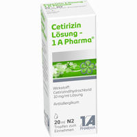 Cetirizin Lösung - 1 A Pharma 20 ml