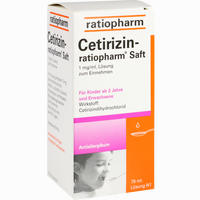 Cetirizin- Ratiopharm Saft 75 ml