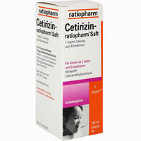 Cetirizin- Ratiopharm Saft 150 ml