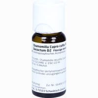 Chamomilla Cu Cul Ra D2 Dilution 50 ml