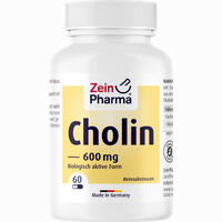 Cholin 600mg Rein Aus Bitartrat Veg Kapseln 60 Stück