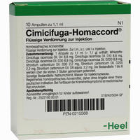 Cimicifuga Homaccord Ampullen 10 Stück