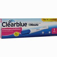 Clearblue Schwangerschaftstest Schnelle Erkennung 1 Stück