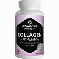 Collagen 300mg + Hyaluron 100mg Hochdosiert Kapseln 60 Stück