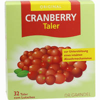 Cranberry Cerola- Taler Grandel 32 Stück
