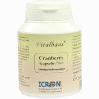 Cranberry Kapseln Plus Vitalhaus 100 Stück