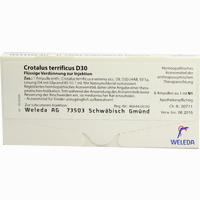 Crotalus Terrif D30 Ampullen 8 x 1 ml