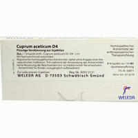 Cuprum Acet D4 Ampullen 8 x 1 ml