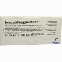Cuprum Met Praep D30 Ampullen 8 x 1 ml