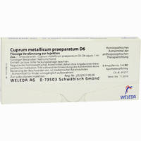 Cuprum Met Praep D6 Ampullen 8 x 1 ml