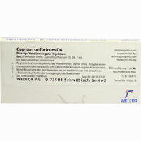 Cuprum Sulf D6 Ampullen 8 x 1 ml