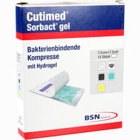 Cutimed Sorbact Gel Kompressen 7.5x7.5 Cm Tora Pharma 12 Stück