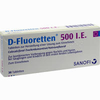 D- Fluoretten 500 Tabletten 30 Stück