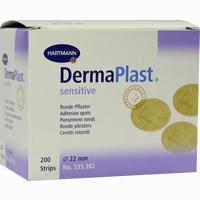 Dermaplast Sensitive 22mm Durchmesser Pflaster 200 Stück