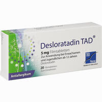 Desloratadin Tad 5mg Filmtabletten 20 Stück