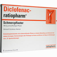 Diclofenac- Ratiopharm Schmerzpflaster 5 Stück