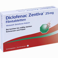 Diclofenac Zentiva 25 Mg Filmtabletten 20 Stück