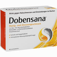 Abbildung von Dobensana mit Honig- und Zitronengeschmack 1.2mg/0.6mg Lutschtabletten 48 Stück