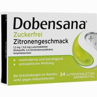 Dobensana zuckerfrei Zitronengeschmack 1.2mg Lutschtabletten 24 Stück