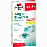 Doppelherz Augen- Tropfen Hyaluron 0.4% Extra 10 x 0.5 ml